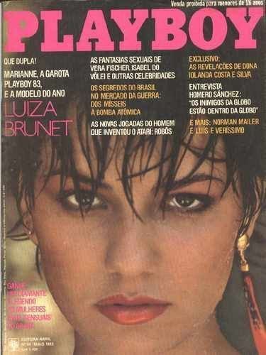 Luiza Brunet pelada na playboy – Maio de 1983