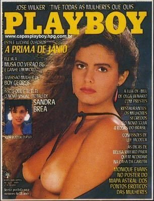 Sandra Brea pelada na playboy – Outubro de 1985