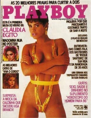 Cláudia Egito pelada na playboy – Dezembro de 1985