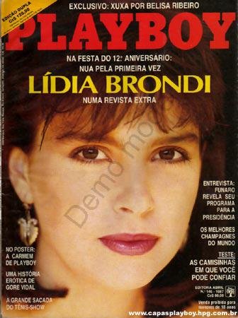 Lidia Brondi pelada na playboy – Agosto de 1987