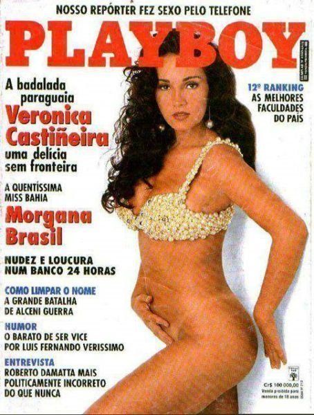 Veronica Castiñeira pelada na playboy – Março de 1993