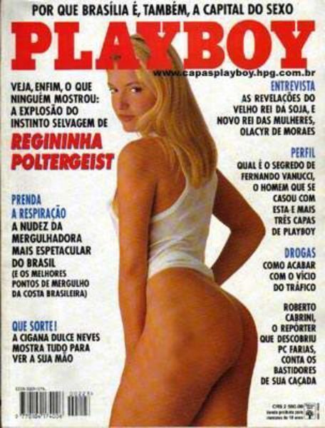 Regininha Poltergeist pelada na playboy – Janeiro de 1994