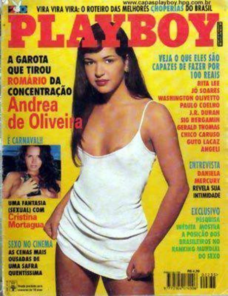Andrea de Oliveira pelada na playboy – Fevereiro de 1995