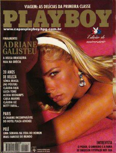 Adriane Galisteu pelada na playboy – Agosto de 1995