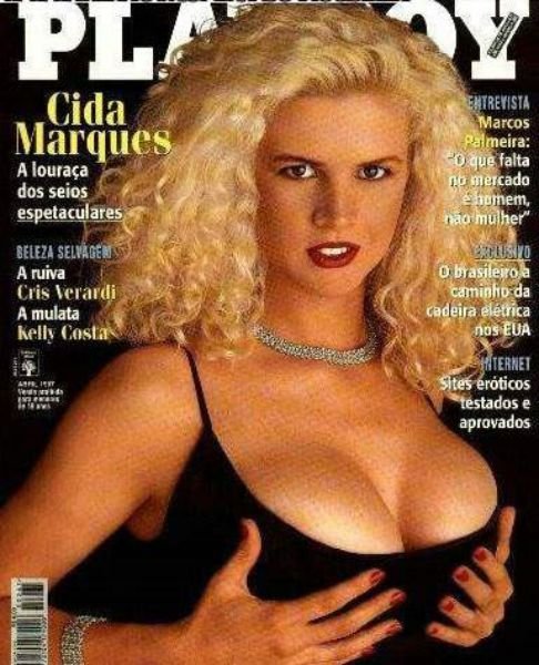 Cida Marques pelada na playboy – Abril de 1997