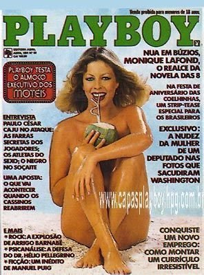 Monique Lafond pelada na playboy – Abril de 1981