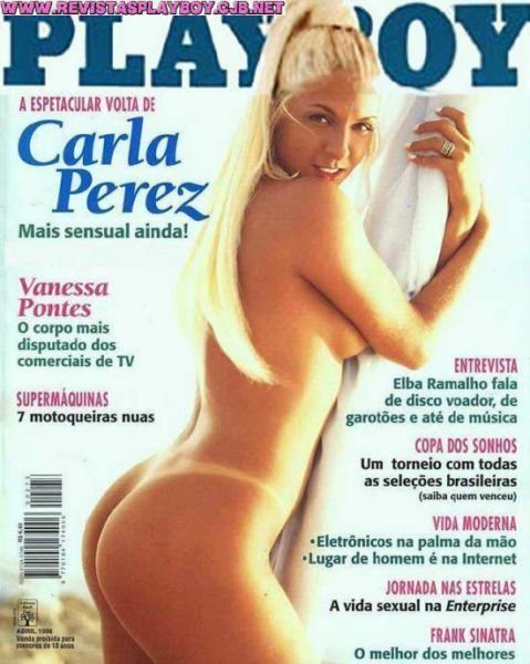 Carla Perez pelada na playboy – Abril de 1998