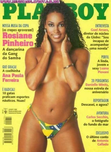 Rosiane Pinheiro pelada na playboy – Junho de 1998
