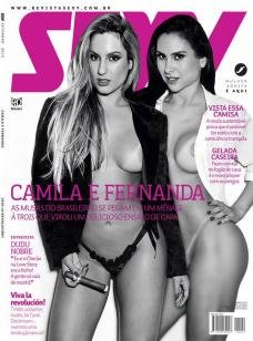 Camila Remedy e Fernanda Brum peladas na Sexy – Setembro de 2015
