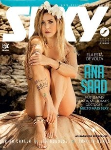 Ana Saad nua na revista sexy de março – 2017