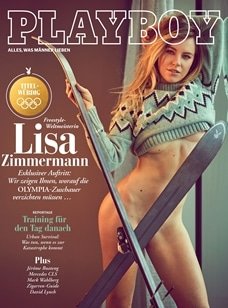 Lisa Zimmermann pelada na Playboy de Março