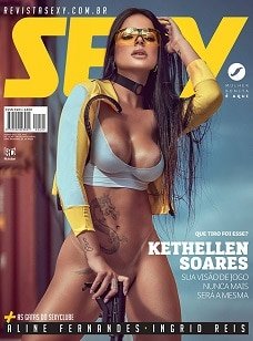 Kethellen Soares nua na revista sexy